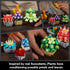 Sets, 12 (1174 Flowers Succulents Building Tiny Plants, Office Home Decor Botanical Collection Building Block Toy