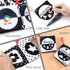 6 teytoy My First Soft Book, PCS Nontoxic Fabric Cloth Activity Crinkle Black and White Books for Infants Boys