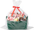 OIAHOMY Woven Gift Basket with Gift Bags and Ribbons for Baby Showers - Green