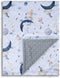 Baby Blankets for Unisex Boys & Girls, Super Soft Minky, 30 x 40 inch Outer Space Printed Bed Throws Newborn