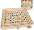 Wooden Labyrinth Game - Marble Ball Tilt Maze Board Game, Table Balance Game and Toy for Kids and Adults
