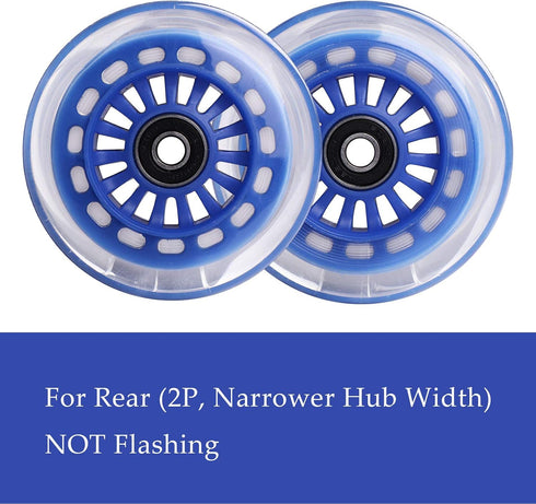 Wiggle Car Polyurethane Replacement Wheels Set for Ride-on Toys (Dark Blue)