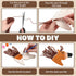 24 Geelin Pcs Wooden Horse Craft Western Ornament Unfinished Wooden Cutouts Horse Painting Kit Unicorn Ornament DIY