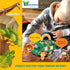 Bundaloo Plush Jungle Animals Set with Realistic Sound, Soft Stuffed Animal Toys with Safari Truck Carrier