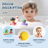 12 18+ Rubber Ducks, Toddler Bath Toys, No-Hole Bathtub Toys for Baby Pool Toys for Months Girls Boys