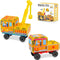 Magnetic Tiles Cars Construction Set - 19 PCS Magnetic Tiles Magnet Bricks