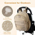 mommore Backpack Backpack Neoprene Diaper Bag Small Baby Bag Travel Mini Diaper for Newborn with Insulated Pockets