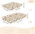 CZXW 52" 28" Leopard Yellow Pink Crib Sheets Fitted x Natural Cotton Soft & Breathable for Baby Crib Mattress