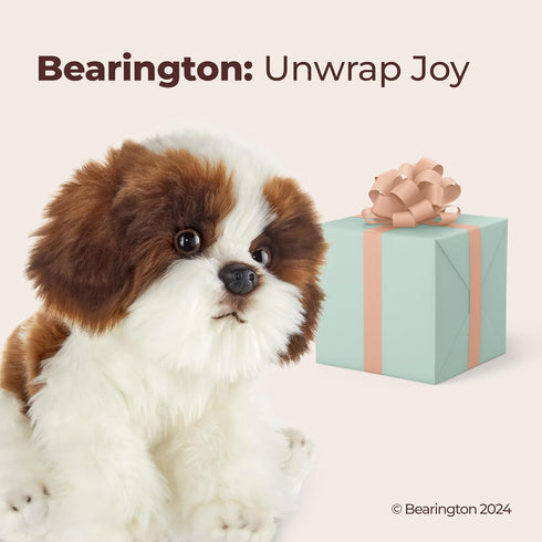 13-Inch Bearington Collection Shih Tzu Stuffed Animal Plush Puppy - Barkston Shih Tzu - Realistic Soft & Cuddly Stuffed