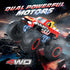 DEERC 1:16 Amphibious RC Monster Trucks, IPX7 Waterproof Remote Control Car, 4WD Dual Motors All Terrain Toys for Kids