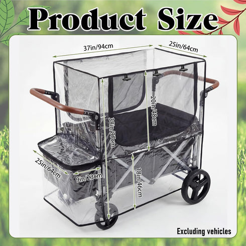 Fiwochic Mosquito Net for Wagon Stroller and Trolley Cart, Bug Net Cover, Stroller Wagon Accessories Attachment
