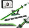 Demon Slayer Sword Building Set - 39in Sanemi Sword with Scabbard and Stand, Anime Katana Collectible for Kids 8+ (710