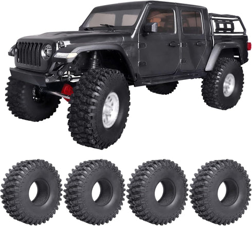 4PCS 4.7 Inch Outer Diameter RC Crawler Tires 1.9 Inch Tires for Axial SCX10 90047 SCX10 III AXI03007