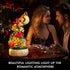 571PCS Set 6+ HOGOKIDS Flowers Music Box Building Block Kit with Light- Valentines Day Gifts Decoration Rotating Music