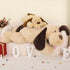 MorisMos Puppy Dog Stuffed Animal, 31 Inch Brown Plush Dog Pillow, Big Dog Plush Toy for Girls Kids