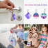 amicbng 108 3 Packs PCS Mini Pop Keychain Fidget Toys, Shape Pop Fidgets Party Favors Kids Sensory Stress Toys, Push