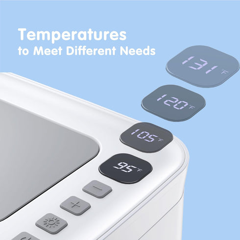 Cozygrow 95-131, 1.5 Baby Wipe Warmer Baby Wet Wipes Dispenser, Diaper Wipe Warmer with LED Light & Transparent Viewing