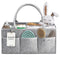 PUTSKA Baby Diaper Caddy Organizer - Nursery Storage Basket for Diaper Station,