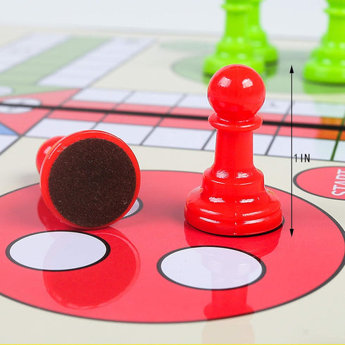 Ludo Magnetic Board Game Set - Folding and Lightweight for Carrying, Gift for All Ages (10 X 10 inches)
