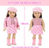 17 18 Inch Set Backpack 18" Ecore Fun Pcs American Doll Accessories Cosmetic with & Outfits | Pretend Play Makeup Kit
