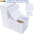 8-Pack Trading-Card Storage Box • 400 Count Corrugated Cardboard with Dividers & Labels for TCG/Magic/Mtg Collection,