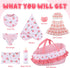 12 Inch Set, 12 Inch GAGAKU Baby Doll Bassinet Carrier, Baby Doll Accessories Baby Doll Carrier Accessories for Baby