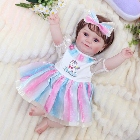 TDDS9 4 Sets 20-22 Inch 9 Doll Clothes and Accessories for Dolls, Pcs Clothes Dresses Outfits Including Dress
