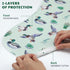 5 Pack 19"x9" Set SmoothNovelty Mallard Duck Pattern Baby Burp Cloths Soft Absorbent Burping Rags for Newborns Spit up