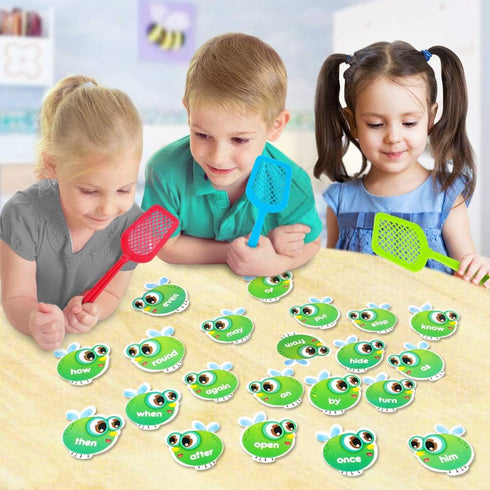 SpringFlower Sight Word Game, Educational Toy for Kids Age 3-6, 120 Pieces for Visual and Auditory Learning