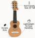 23" 6 Acoustic Guitar, Kids String Toy Guitar - Realistic Steel Strings - Beginner Practice First Musical Instrument