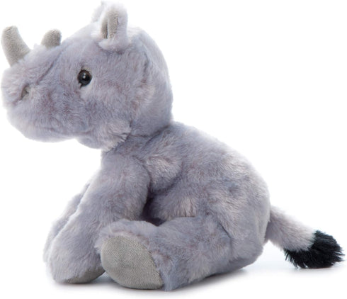 The Petting Zoo Rhino Plush Toy, Gifts for Kids, Wild Onez Zoo Animals (8 inches)