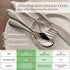 EIUBUIE Kids Silverware Set, 18/10 Stainless Steel Toddler Utensils, Safe Reusable Cutlery Flatware, 4 Piece Mirror