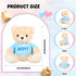 2 Pack Gender Reveal Bears, 14 Inch Blue and Pink T-Shirt Plush Bears for Baby Shower Decoration