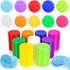 250 PCS Poker Card Game Chips, 37mm Plastic Poker Chips Bulk, Learning Counters Disks for Math Counting, 10 Colors