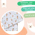 hugs & llamas 100% Organic Cotton Muslin Swaddle Blankets, Extra Soft Unisex Swaddles for Newborns, 47” x 47” (Fancy