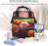 HCBPWVQA Backpack Daypacks Backpack Mommy Beautiful Colorful Flowers Diaper Bag with Changing Pad and Pacifier Holder