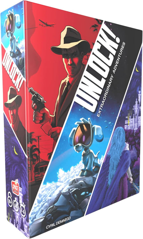 UNLOCK! Extraordinary Adventures Card Game - Cooperative Escape Room-Inspired Fun for Kids and Adults, 1-6 Players