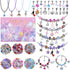 VICTLOV 126 Pieces Charm Bracelet Making Kit, DIY Craft for Girls, Unicorn/Mermaid Crafts Gifts Set for Arts and Crafts