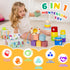 6 in 1 Montessori Toys for Babies 6–12 Months, Stacking Block Soft Infant Ring Shape Learning Toy