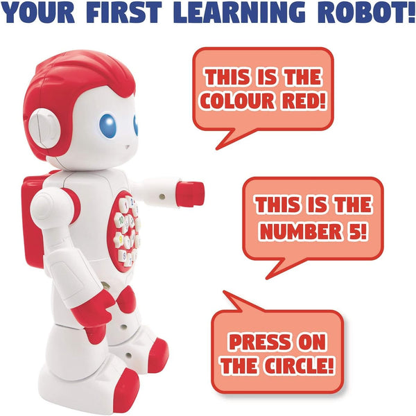 LEXiBOOK Powerman Baby Smart Interactive Toy Robot for Kids, Dancing Plays Music Quiz Numbers Shapes Colors