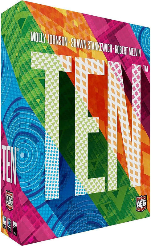 AEG: Ten - Push Your Luck Card Game for The Whole Family, Easy to Learn, Quick to Play, Ages 10 and Up