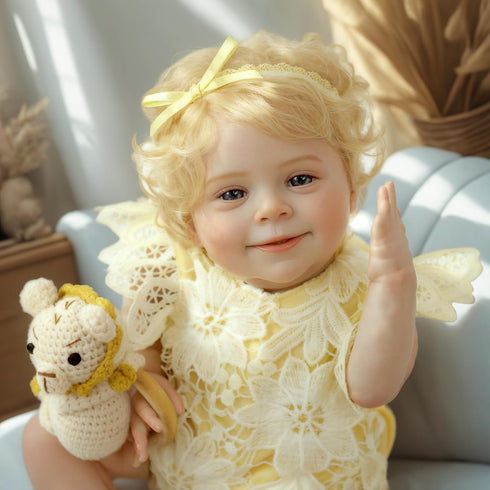 DollsGirl18 Inch 3+ SCOM Reborn Realistic Baby Lifelike Realistic DollsSilicone Cute Soft Body Doll Real Life Doll Gift