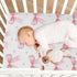 Caikeny 27 39 Fitted Crib Sheet for Boys Girls Coquette Polka Dots Pink Bow Baby Crib Sheets Bassinet Sheets Crib