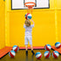 8 Pack 7 Inch Mini Rubber Basketballs Set with Air Pump, Junior Size 3 for Indoor Outdoor Games