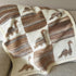 Cozy 36x28 Cotton Baby Blanket Knit Soft Swaddle Receiving Blankets Toddler Infant Blanket with Lovely Dinosaur