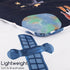 4 Set, Sets Piece Toddler Bedding Ultra Soft and Breathable Cartoon Space Toddler Comforter for Boys Includes Quilted