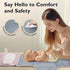 mommore Portable Changing Pad for Newborn Expandable Diaper Changing Pad with Wipes Pockets Water Resistance Baby
