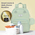 Backpack-Multifunction RUVALINO Diaper Bag Baby Travel Bag with Changing pad, Insulated Bottle Holders & Pacifier Case