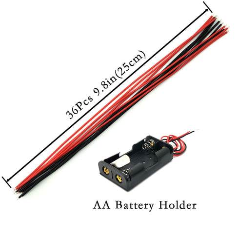 18 Set 1.5-3V 24000RPM EUDAX DC Motors Kit,Mini Electric Hobby Motor with AA Battery Holder for STEM DIY Toy