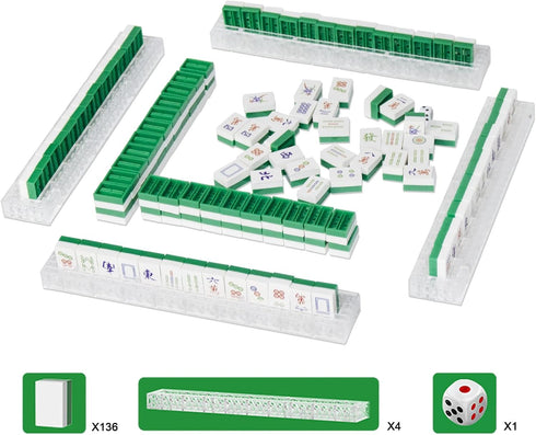 Larcele Micro Building Blocks Set, DIY Mini 3D Building Toy Bricks,498 Pieces KLJM-09 (Mahjong)